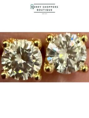 2 Carat Moissanite Earrings